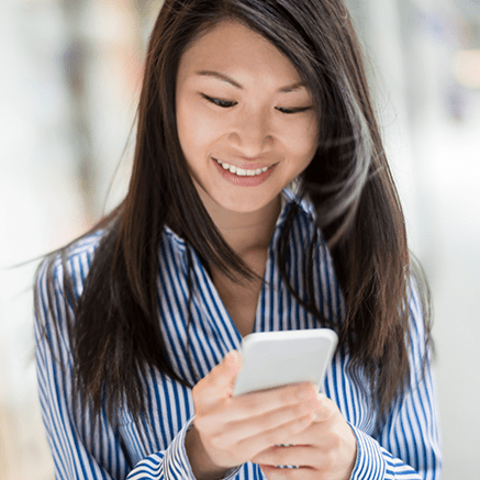 woman on cell phone