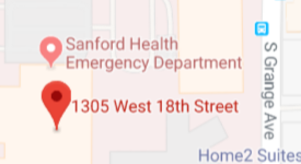 Map to 18th Street First PREMIER Bank Location in Sioux Falls, SD